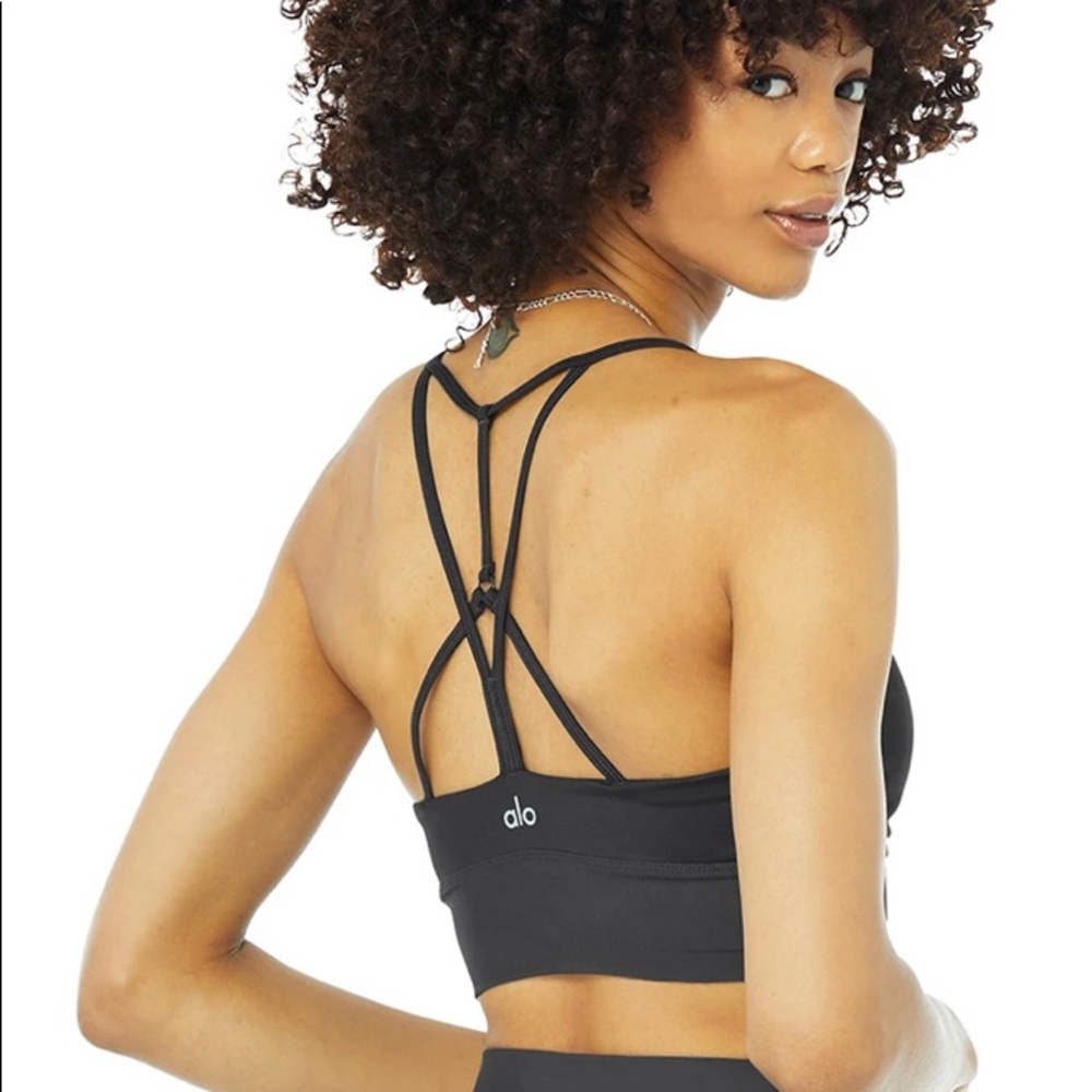 Alo Yoga Lavish Bra in Anthracite Gray